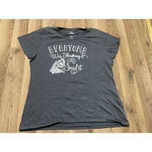 Loset Creek Shirt Womens XL Grey White "Everyone was thinking it I just said it"